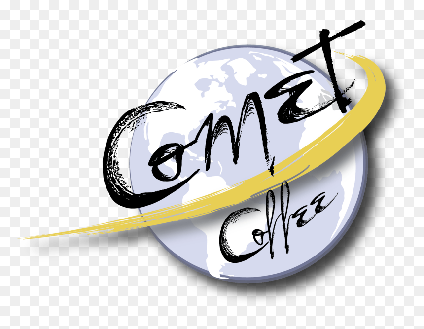 Comet Coffee Logo Final Large - Calligraphy, HD Png Download - coffee logo png