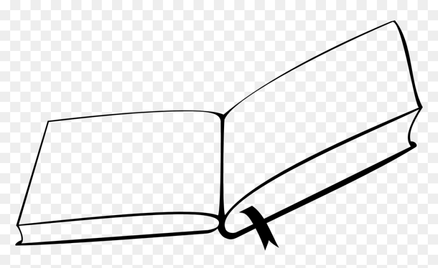 Black And White Book Clipart Png, Transparent Png - blank book png