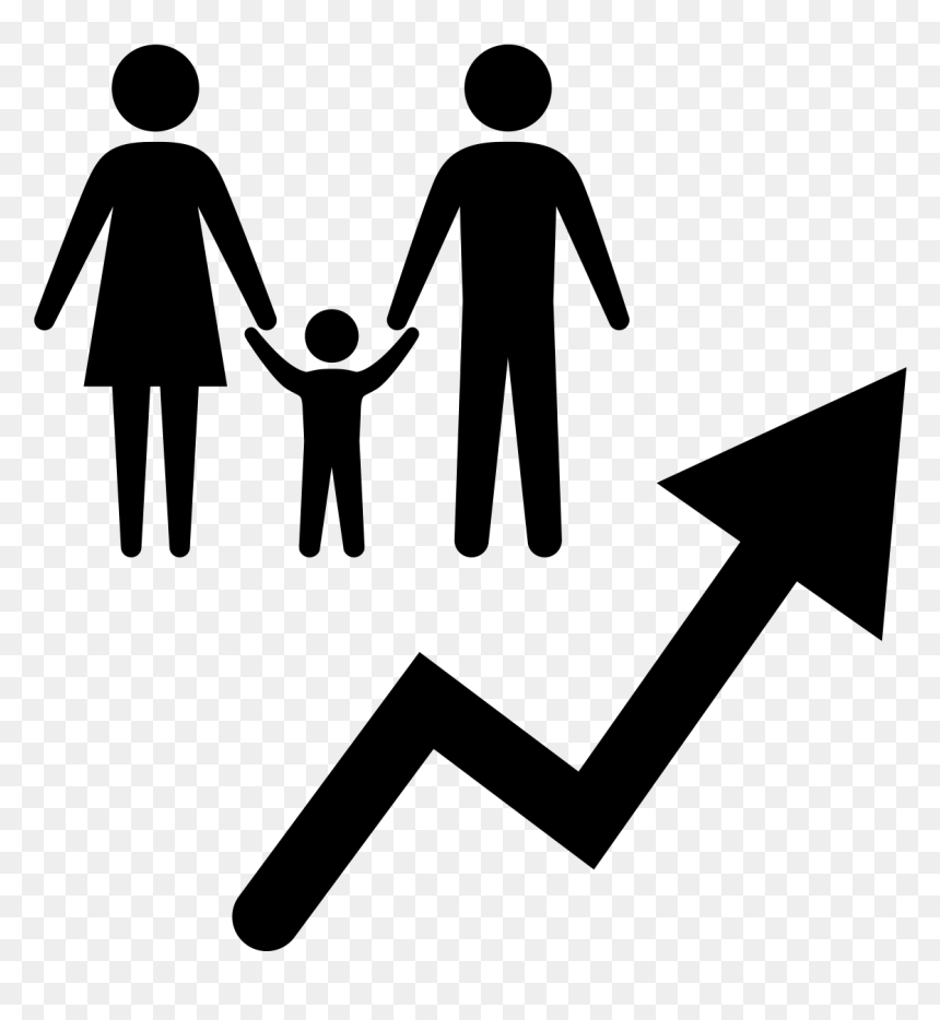Buxton Uses Customer Analytics To Support Economic - Cartoon Family Of Three, HD Png Download - population icon png