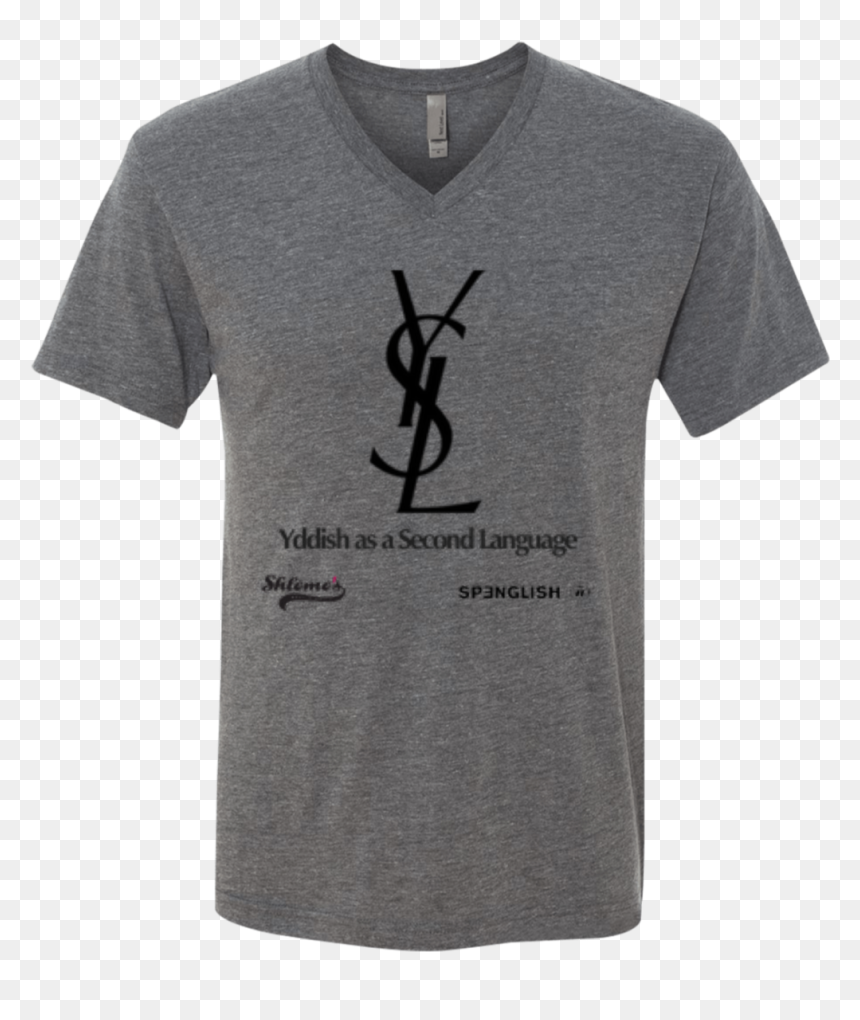 Ysl Yddish As A Second Language Unisex Next Level Men"s - Active Shirt, HD Png Download - ysl logo png