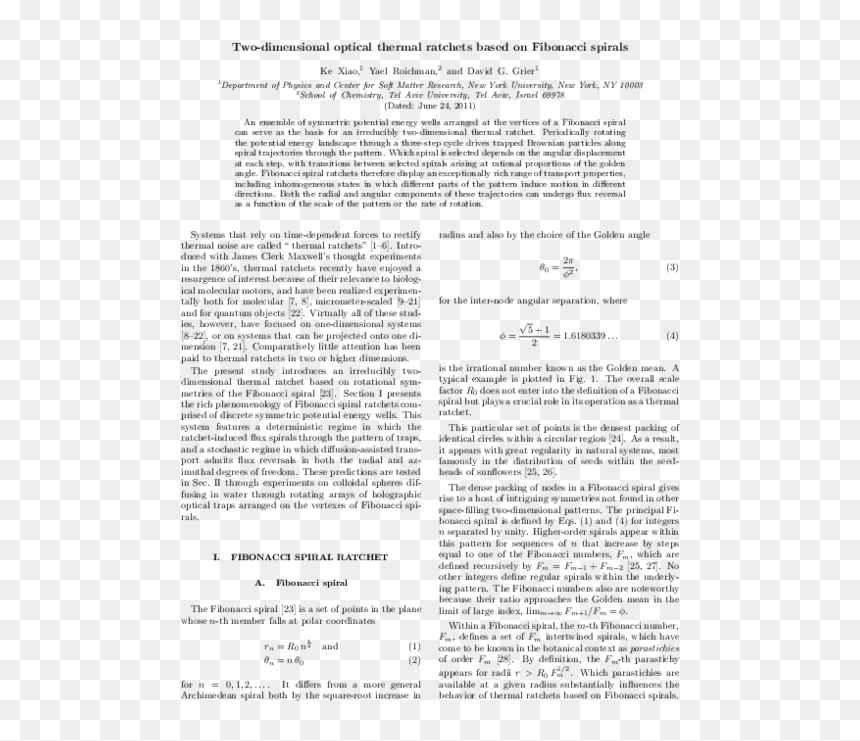 Document, HD Png Download - fibonacci spiral png