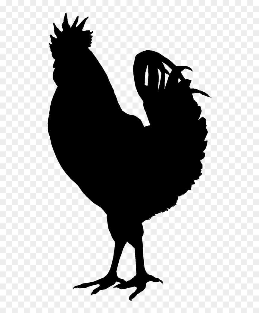 Chicken Silhouette Png , Png Download - Black Chicken Silhouette Transparent, Png Download - chicken silhouette png