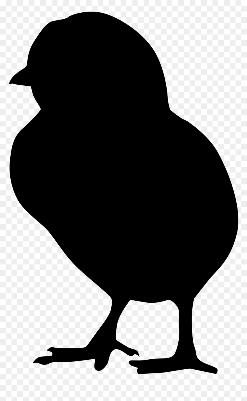 Yellow Silhouette Png Download - Silhouette, Transparent Png - chicken silhouette png