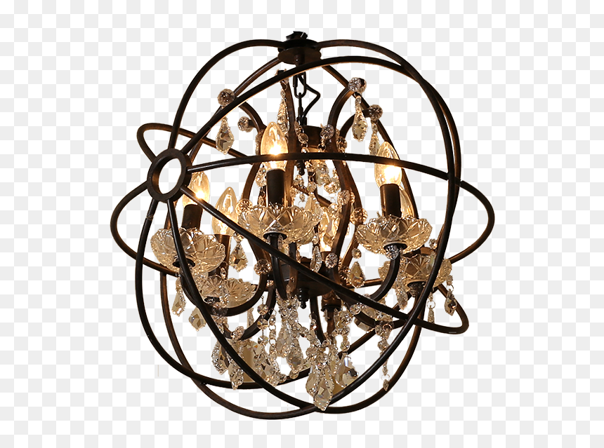 Round Chandelier - Chandelier, HD Png Download - chandeliers png