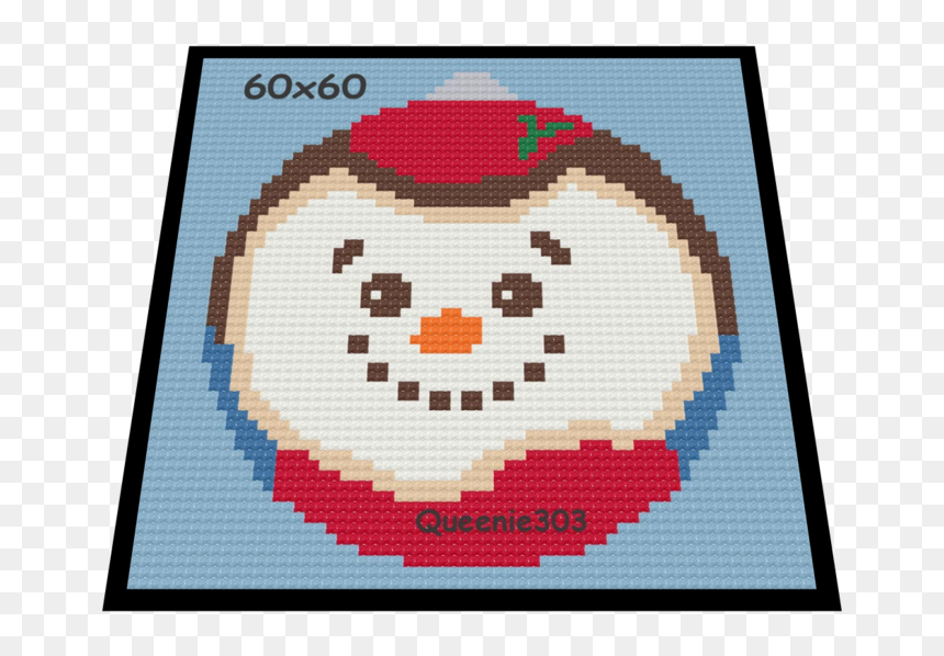 Ornament Snowman Face, HD Png Download - snowman face png