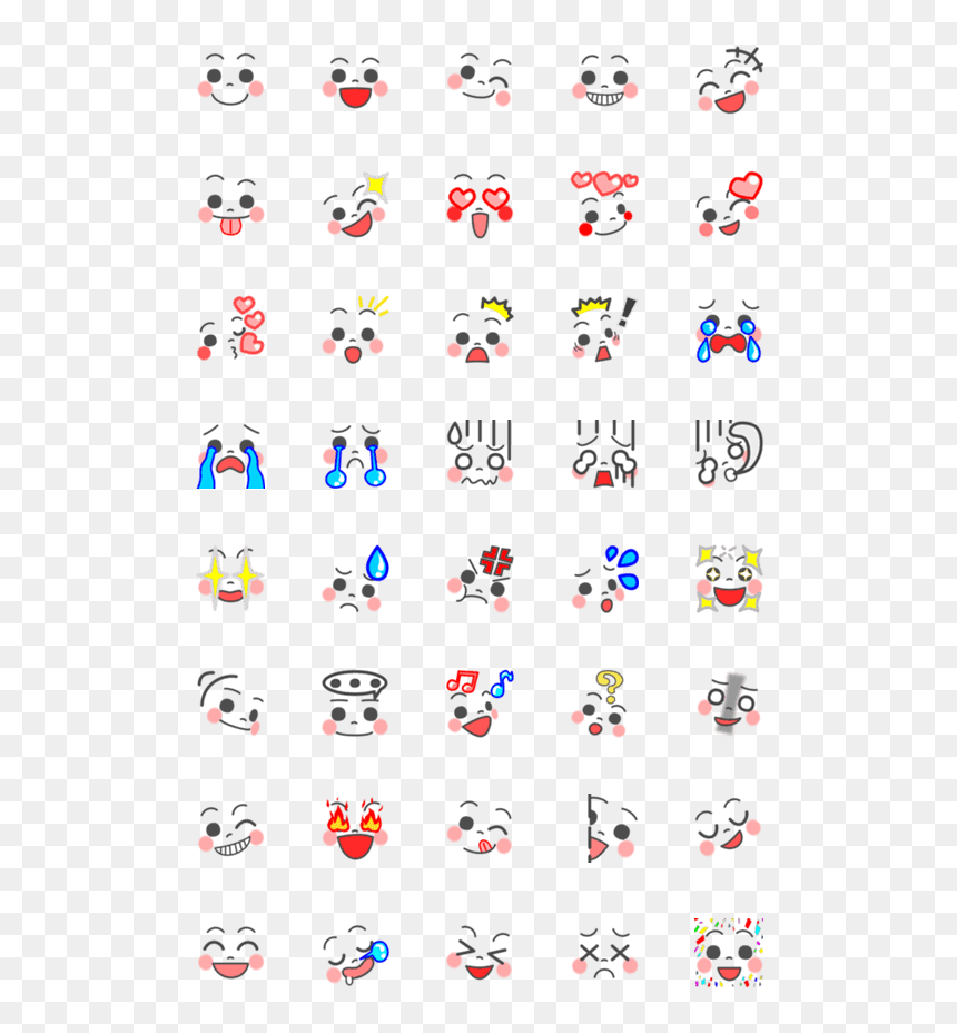 Cartoon, HD Png Download - cute face png