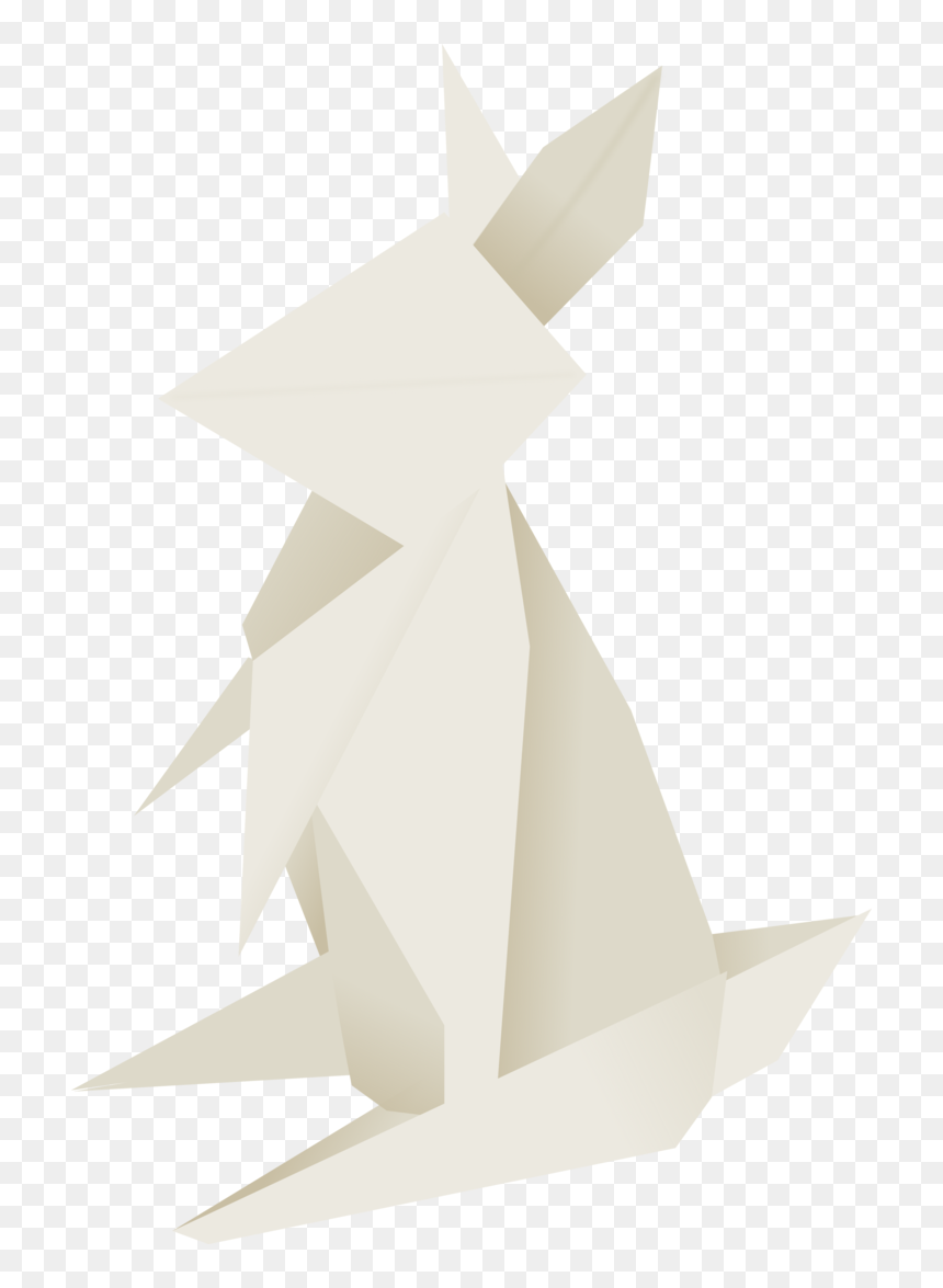 Vector Rabbit Origami Picture Library - Origami Rabbit Png, Transparent Png - origami png