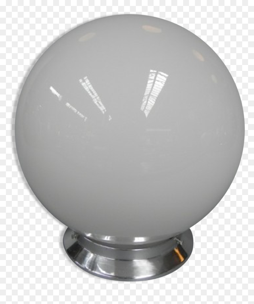 Art Deco Ceiling Light White Glass Ball - Sphere, HD Png Download - glass sphere png