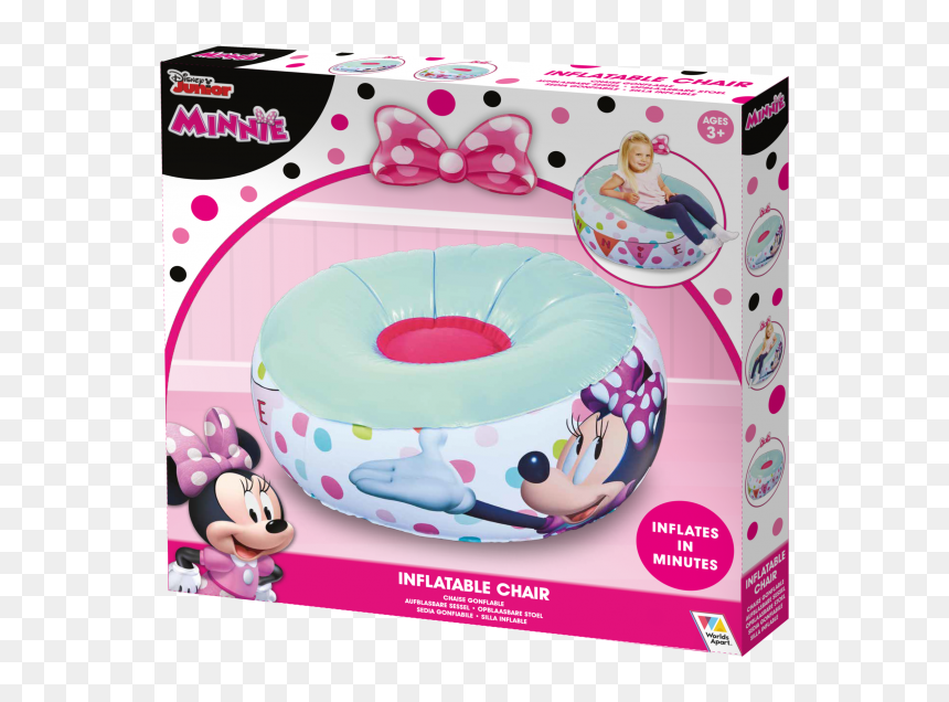 Minnie Mouse Inflatable Chair - Chair, HD Png Download - baby minnie png