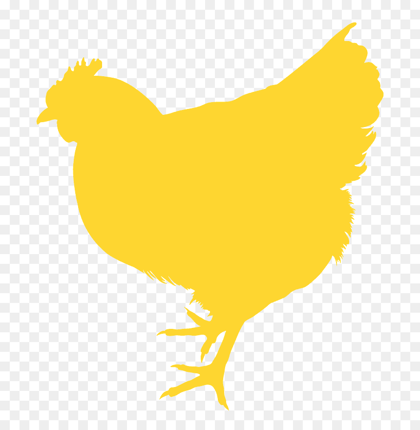 Rooster, HD Png Download - chicken silhouette png