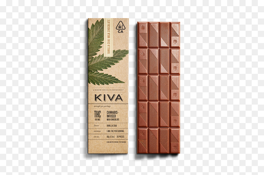 Kiva Dark Chocolate Espresso Cbd, HD Png Download - candy bar png