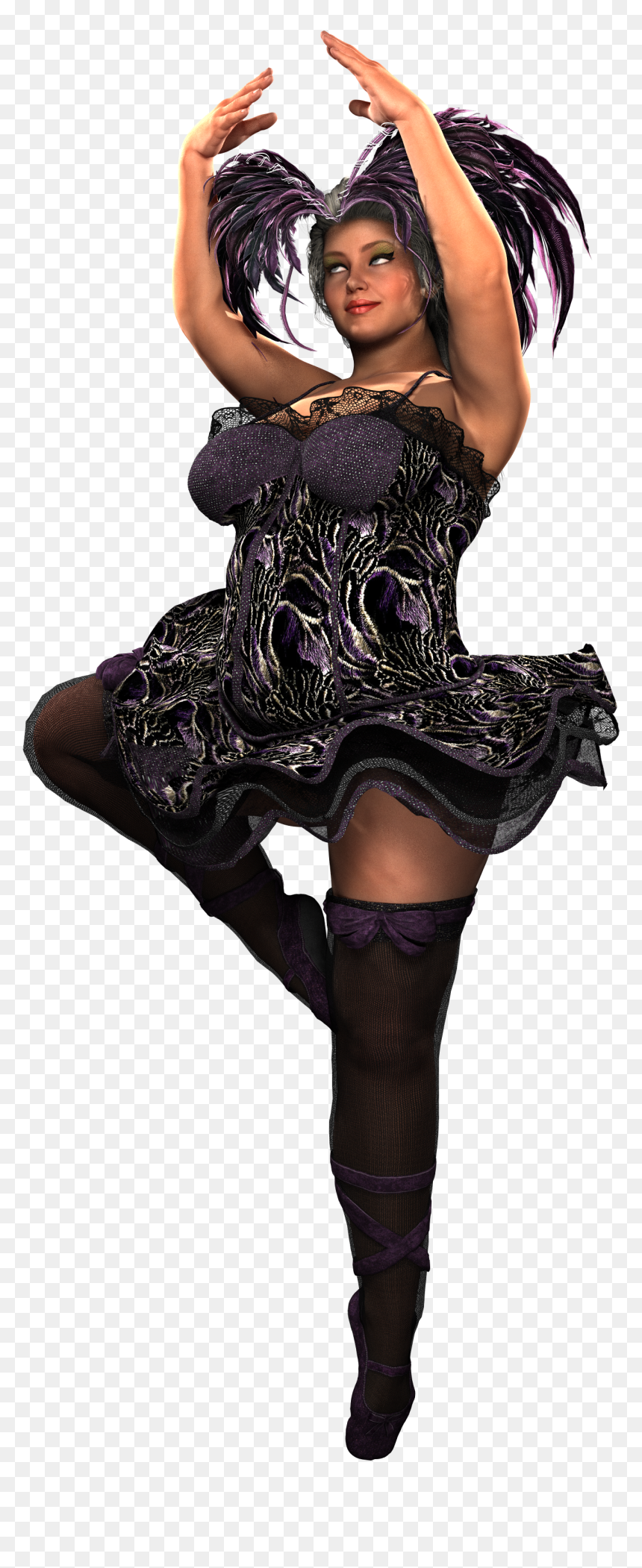 Big Girl Woman Ballerina Dancer - Girl, HD Png Download - bailarina png