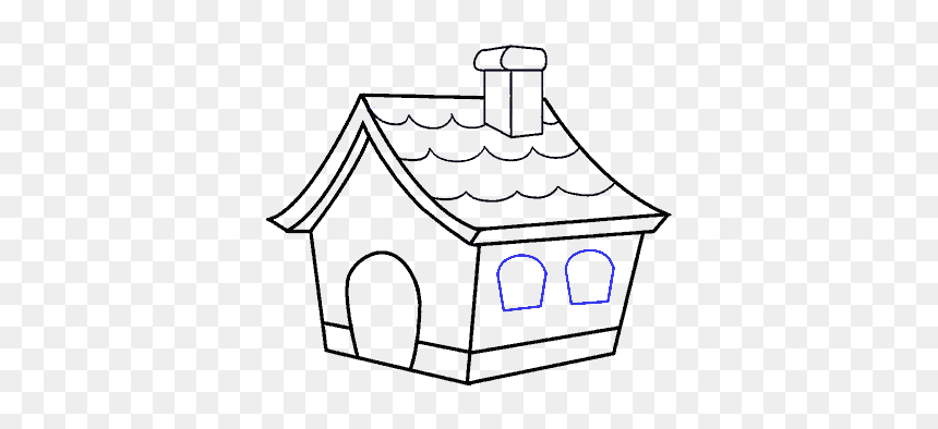 Drawing Door Animated - House Cartoon Drawing, HD Png Download - cartoon door png