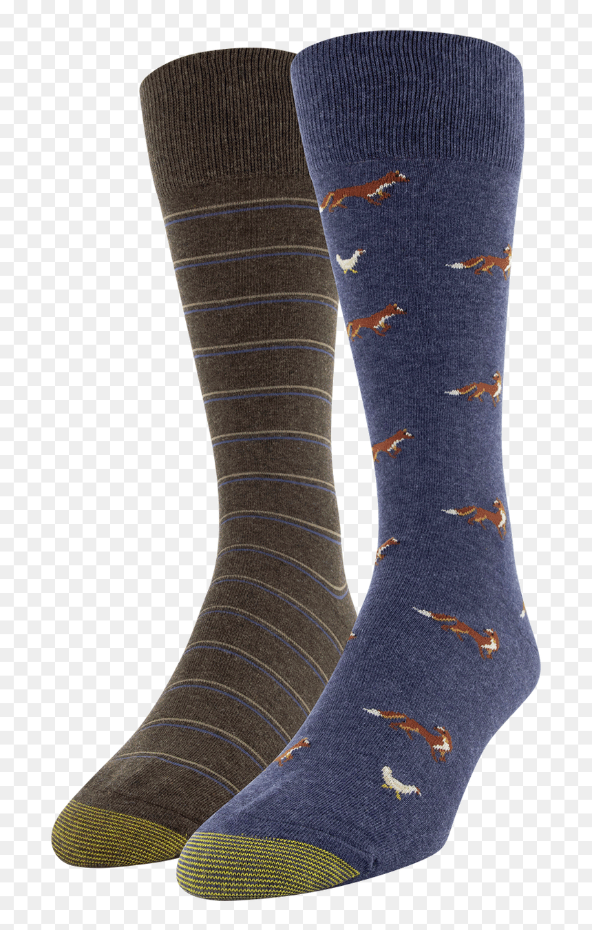 Men"s Fox & Hen Crew - Sock, HD Png Download - fox silhouette png