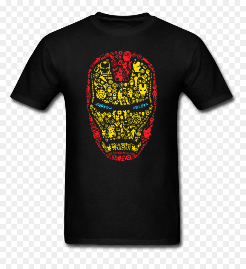 Iron Man Helmet Calligram - Stop Pollution Shirt, HD Png Download - iron man mask png