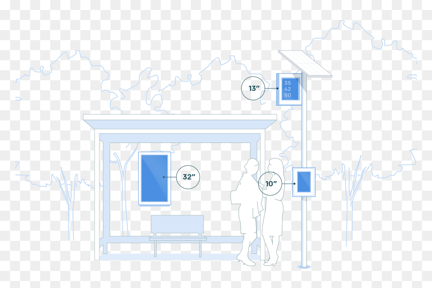 Sun At Busstop Clipart Png Freeuse Stock Digital Bus - Illustration, Transparent Png - bus stop png