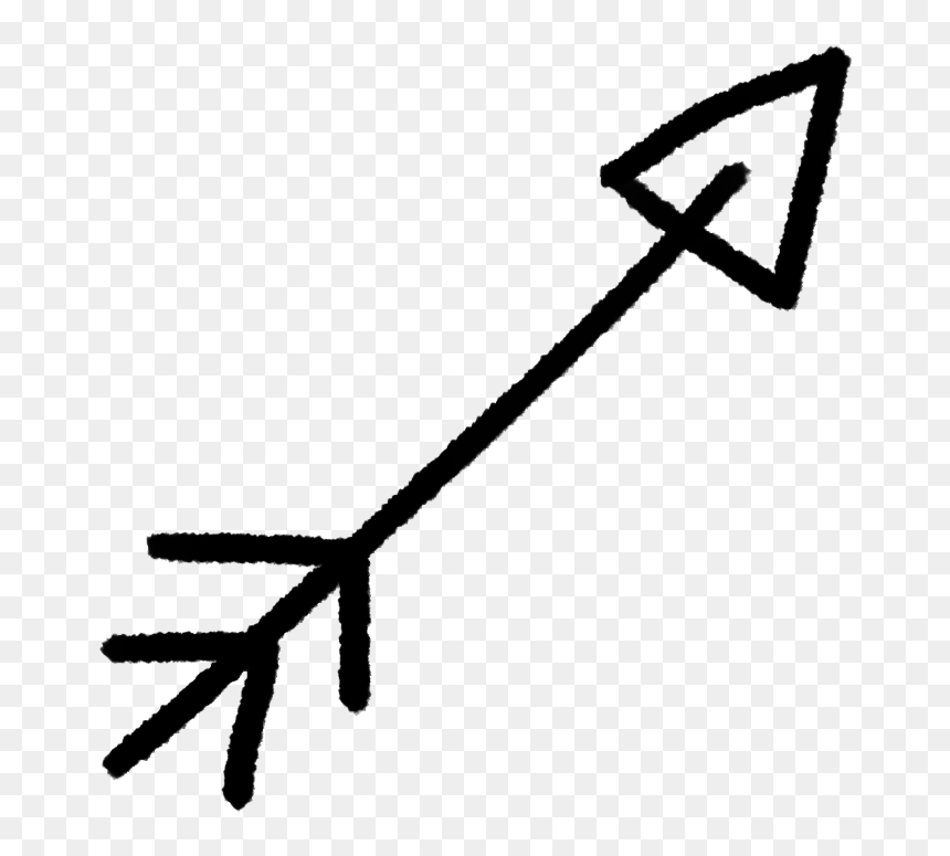 #arrow #arrowdoodle #doodle #sketch #bnw #freetoedit - Arrow Doodle Png, Transparent Png - arrow doodle png
