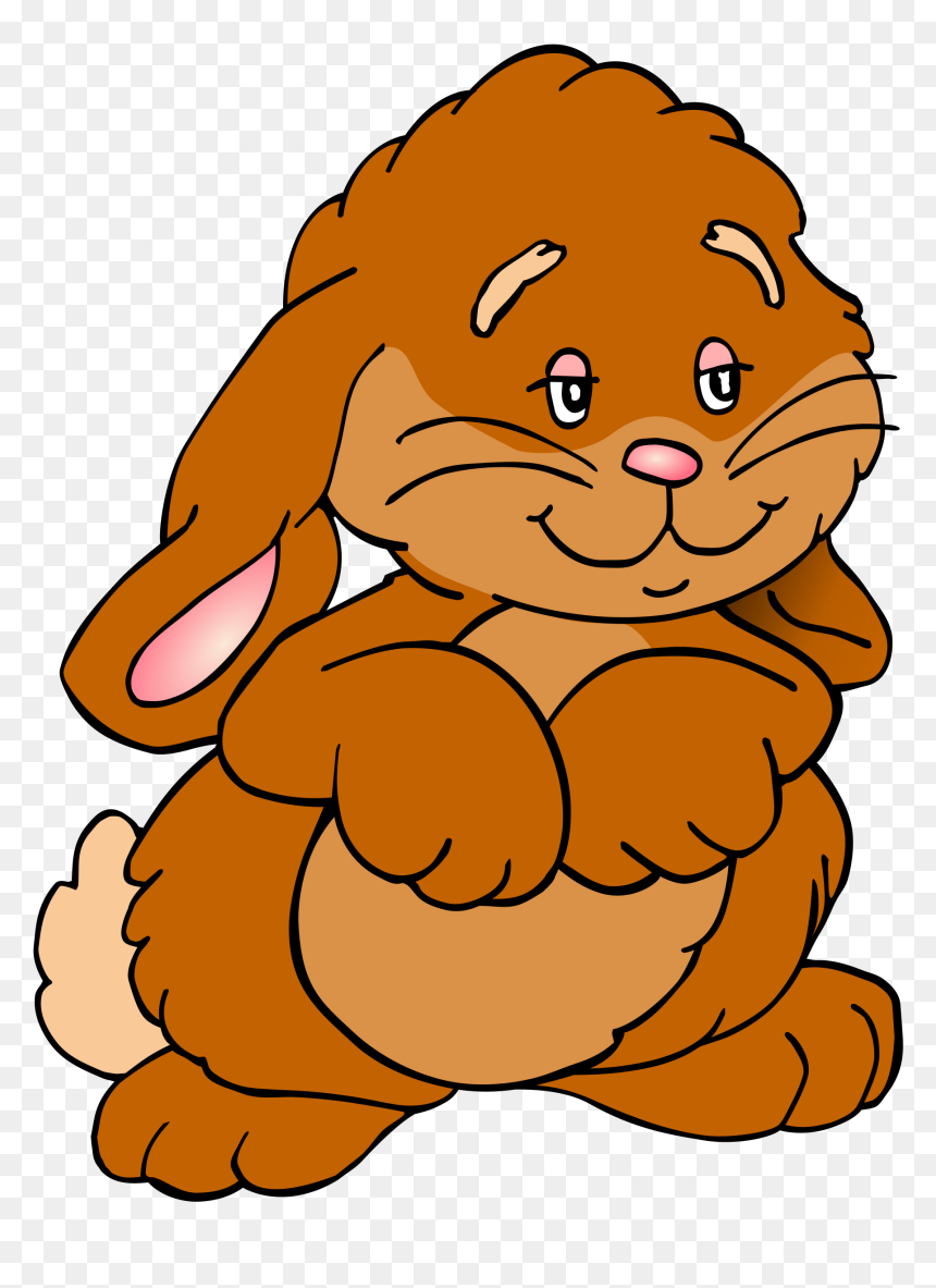 111 Rabbit Clipart Clipart Fans - Brown Easter Bunny Clipart, HD Png Download - rabbit clipart png