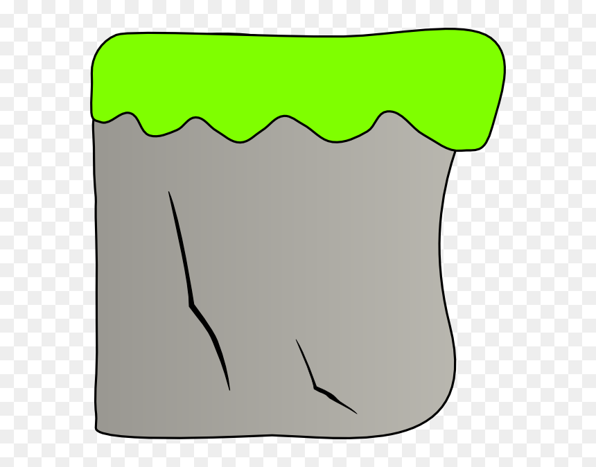 Cliff Clipart, HD Png Download - grass cartoon png