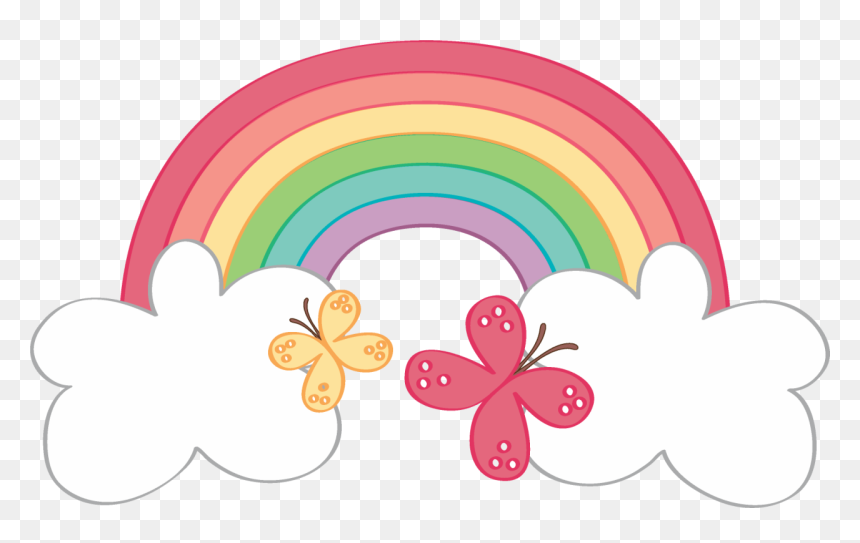 Pin By Stephanie Maria On Funkids Clip Art, Clipart - Clipart Rainbow With Clouds, HD Png Download - arco iris png