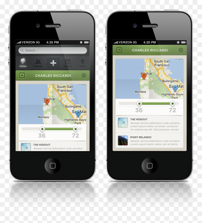 Iphone 4, HD Png Download - iphone top bar png