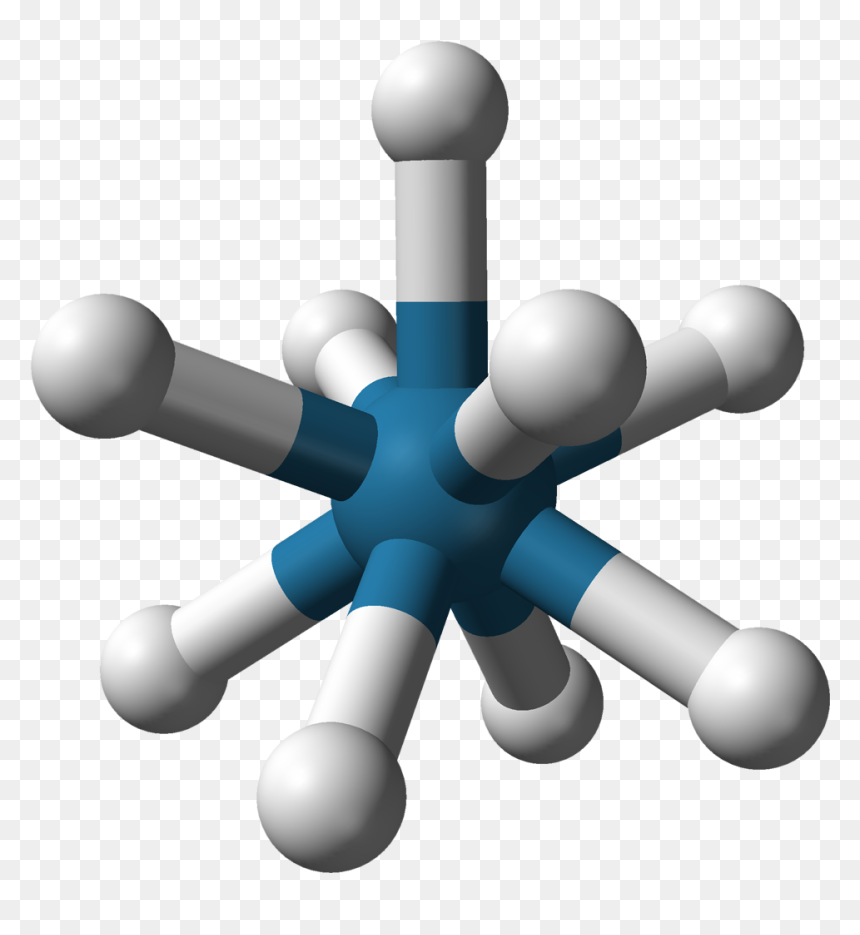 Nonahydridorhenate 3d Balls - Potassium Nonahydridorhenate, HD Png Download - review stars png
