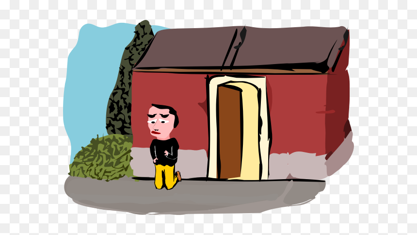 Sad Man On His Knees - Knee, HD Png Download - sad man png