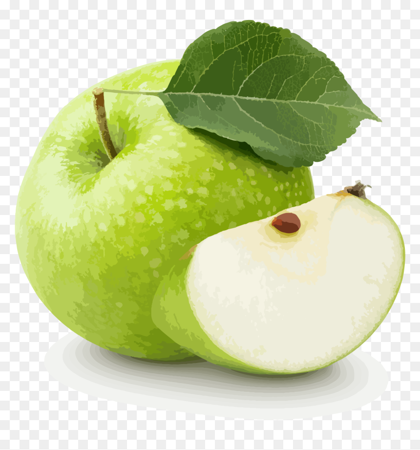 Green Apple Fruit Png, Transparent Png - manzana png