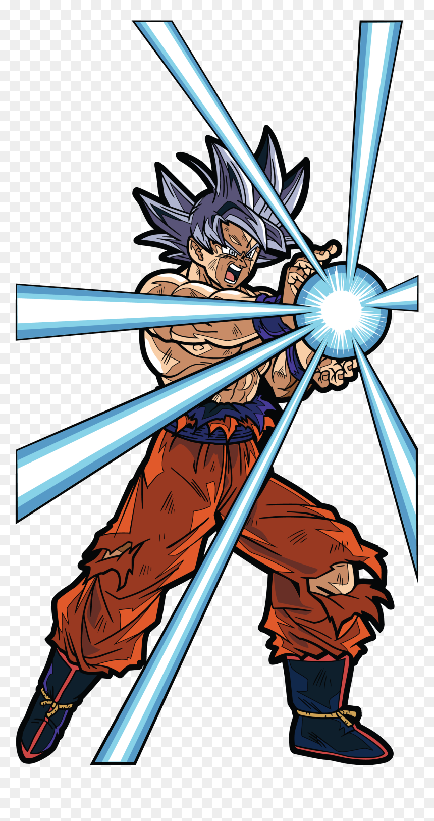 Dragon Ball Super Ultra Instinct Goku Figpin, HD Png Download - ultra instinct png