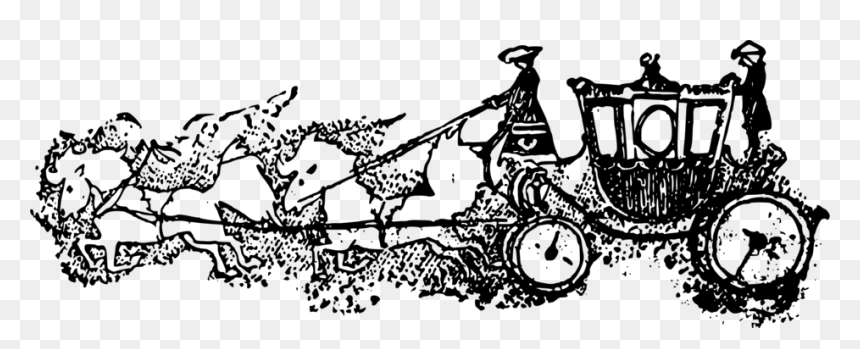 Witch Haunted House Colouring Pages, HD Png Download - cinderella carriage silhouette png