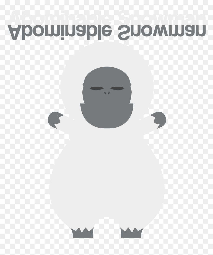 The Abominable Snowman - Cartoon, HD Png Download - abominable snowman png