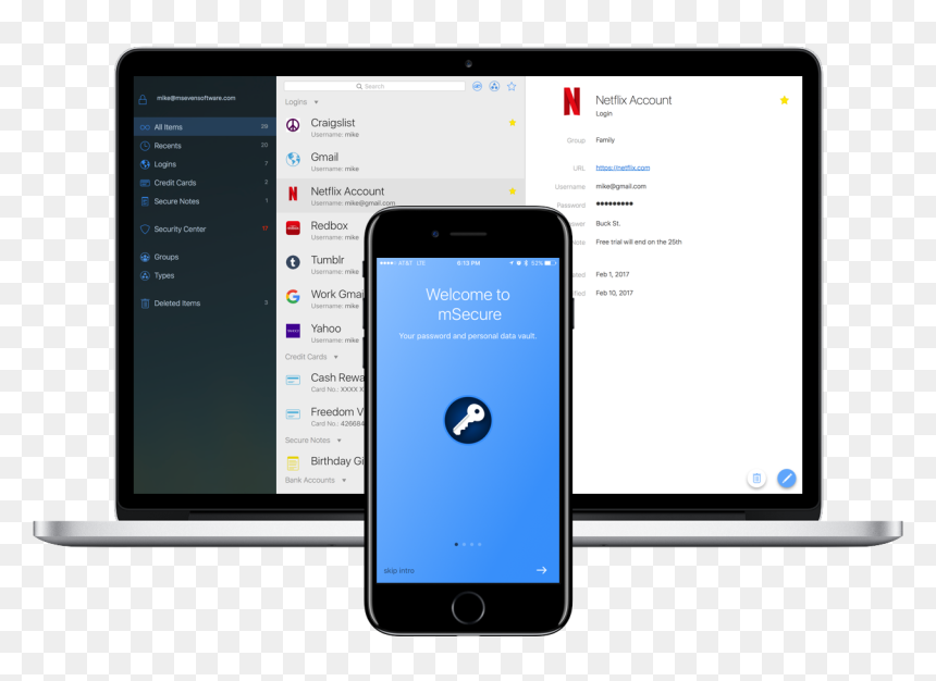 Msecure 5 - Msecure, HD Png Download - iphone top bar png