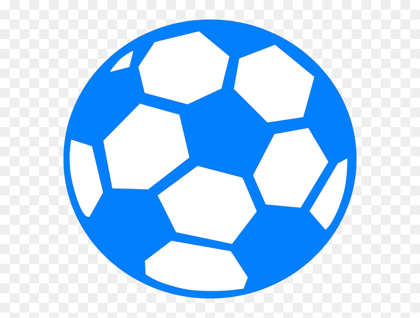 Blue Soccer Ball Clipart , Png Download - Blue Soccer Ball Clip Art, Transparent Png - soccer ball clipart png