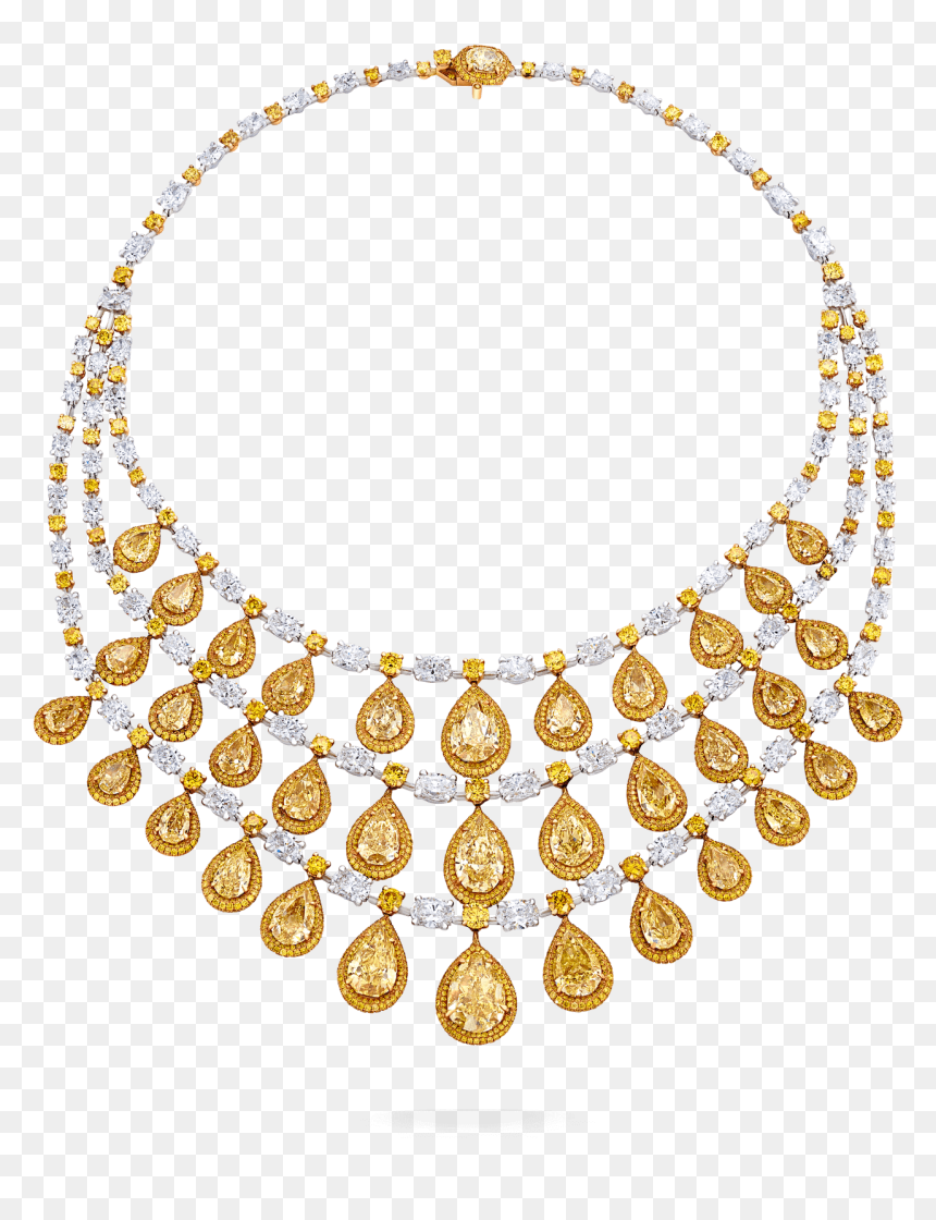 10 41 489 Necklace Copy - Necklace, HD Png Download - yellow diamond png
