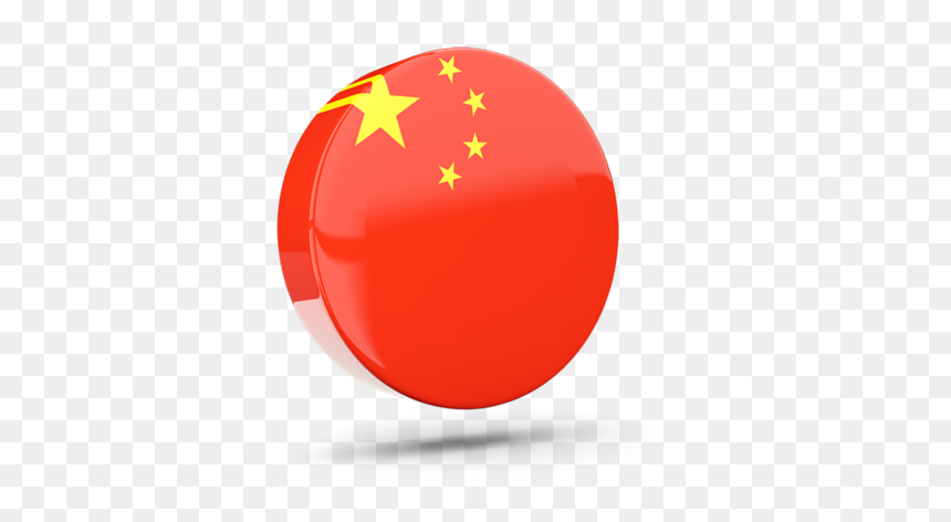 Glossy Round Icon 3d - Circle, HD Png Download - chinese flag png