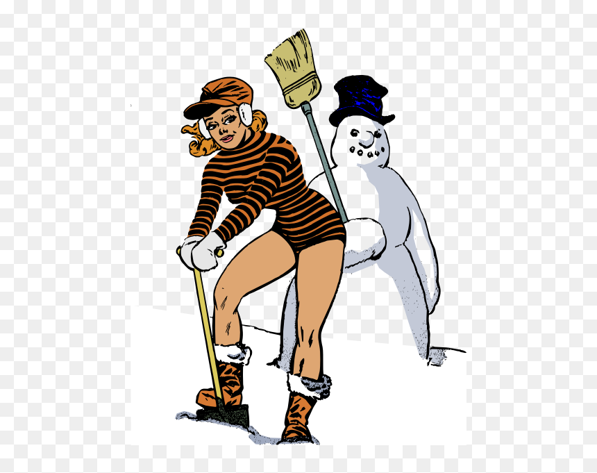 Making A Snowman - Clip Art, HD Png Download - snowman face png
