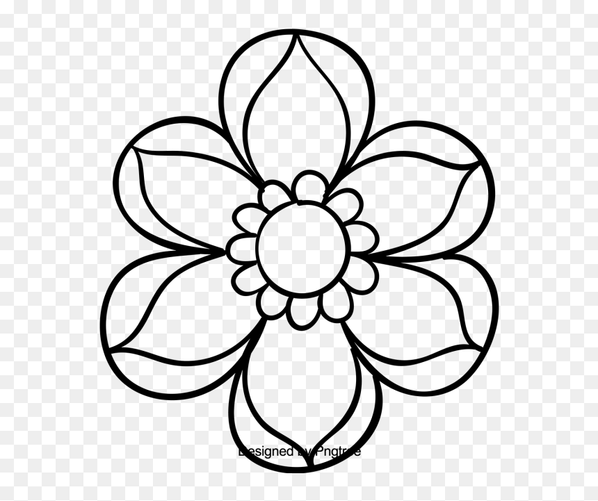 Beautiful Cartoon Hand Sketching Flowers, Beautiful,, HD Png Download - flower sketch png