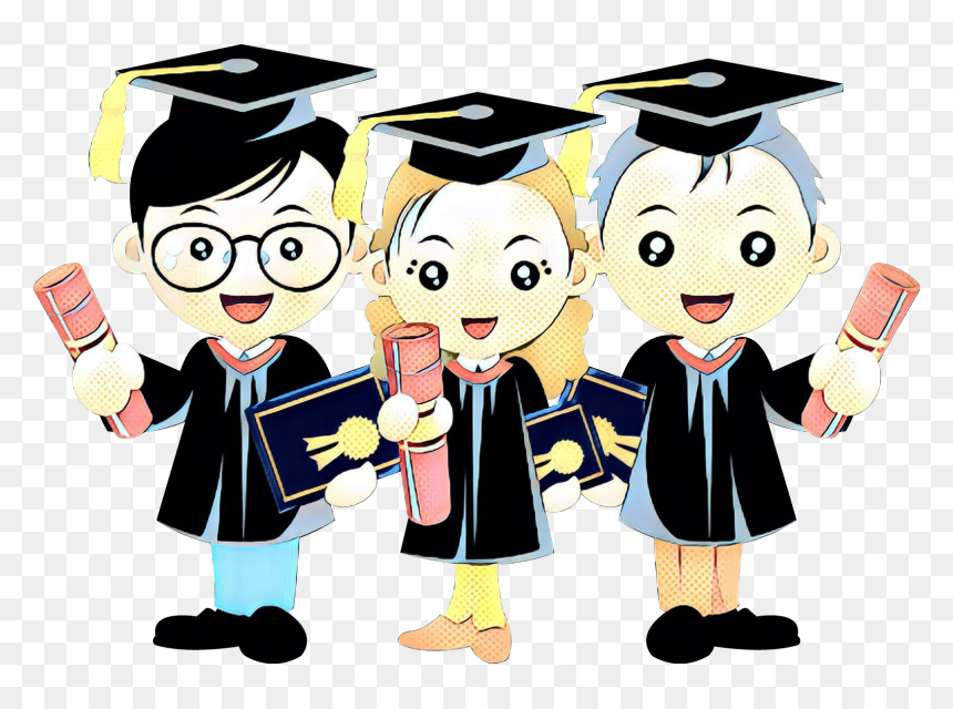 Drawing Graduation Ceremony Cartoon Portable Network - Graduation Cartoon Png, Transparent Png - girl drawing png