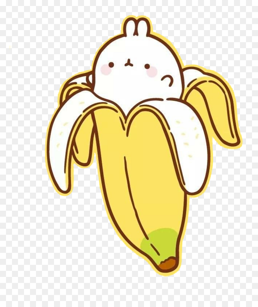 Download Hd Scbanana Sticker Cute Molang Wallpapers - Molang Cute, HD Png Download - molang png