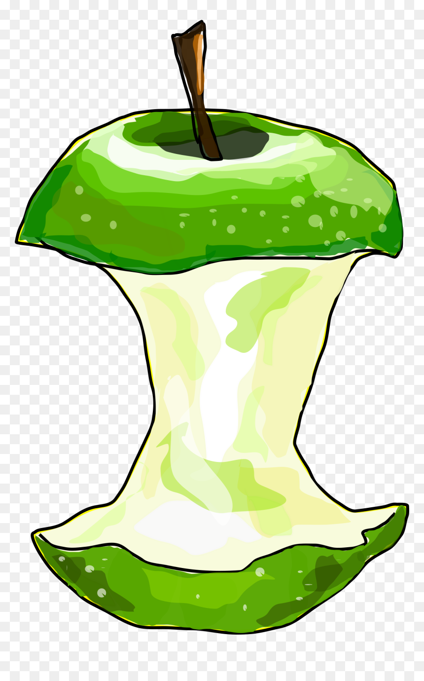 Eaten Apple Clipart Svg Freeuse Download Clipart - Eaten Apple Clipart, HD Png Download - apple clip art png