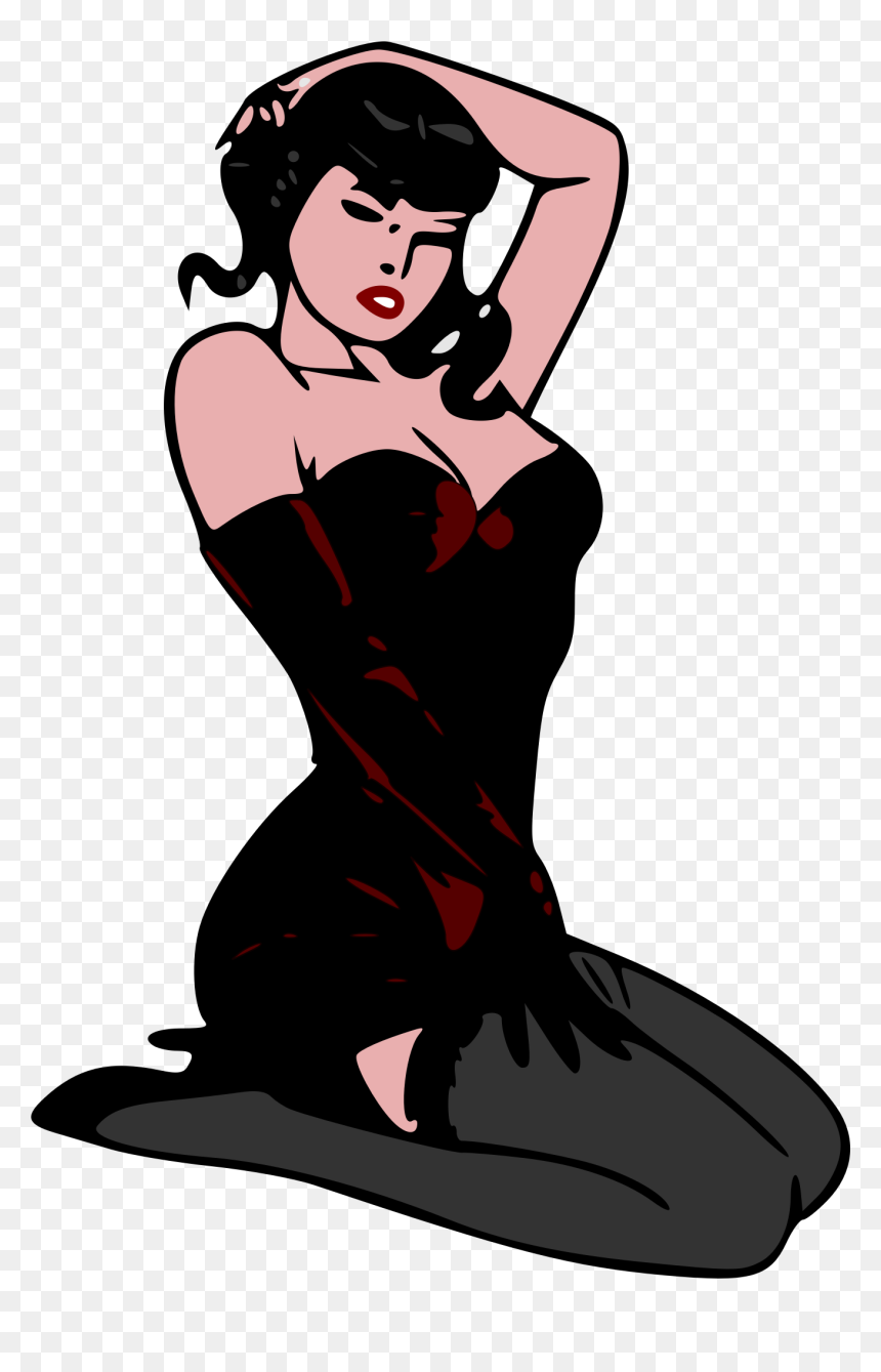 Pin-up Red Clip Arts - Pin Up Cartoon Transparent, HD Png Download - pinup png
