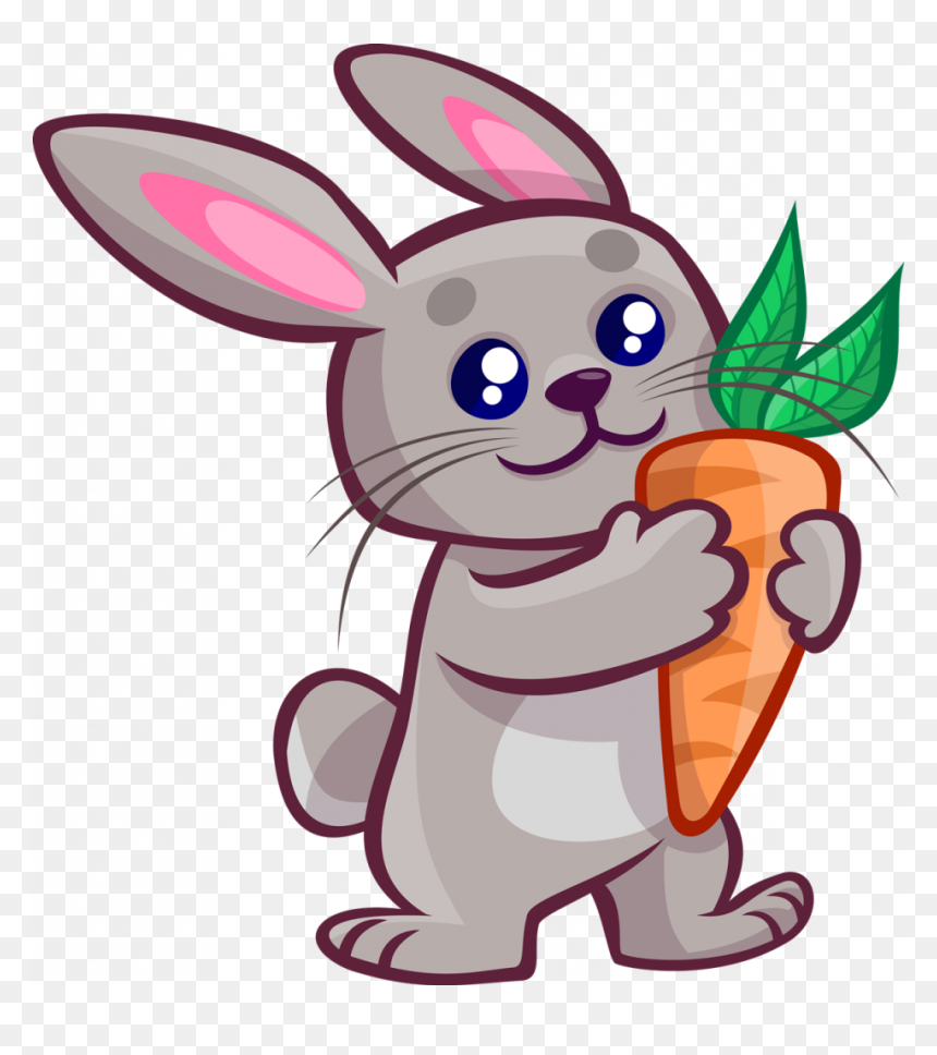 Cute Rabbit Clip Art, Hd Png Download - Rabbit Clipart, Transparent Png - rabbit clipart png