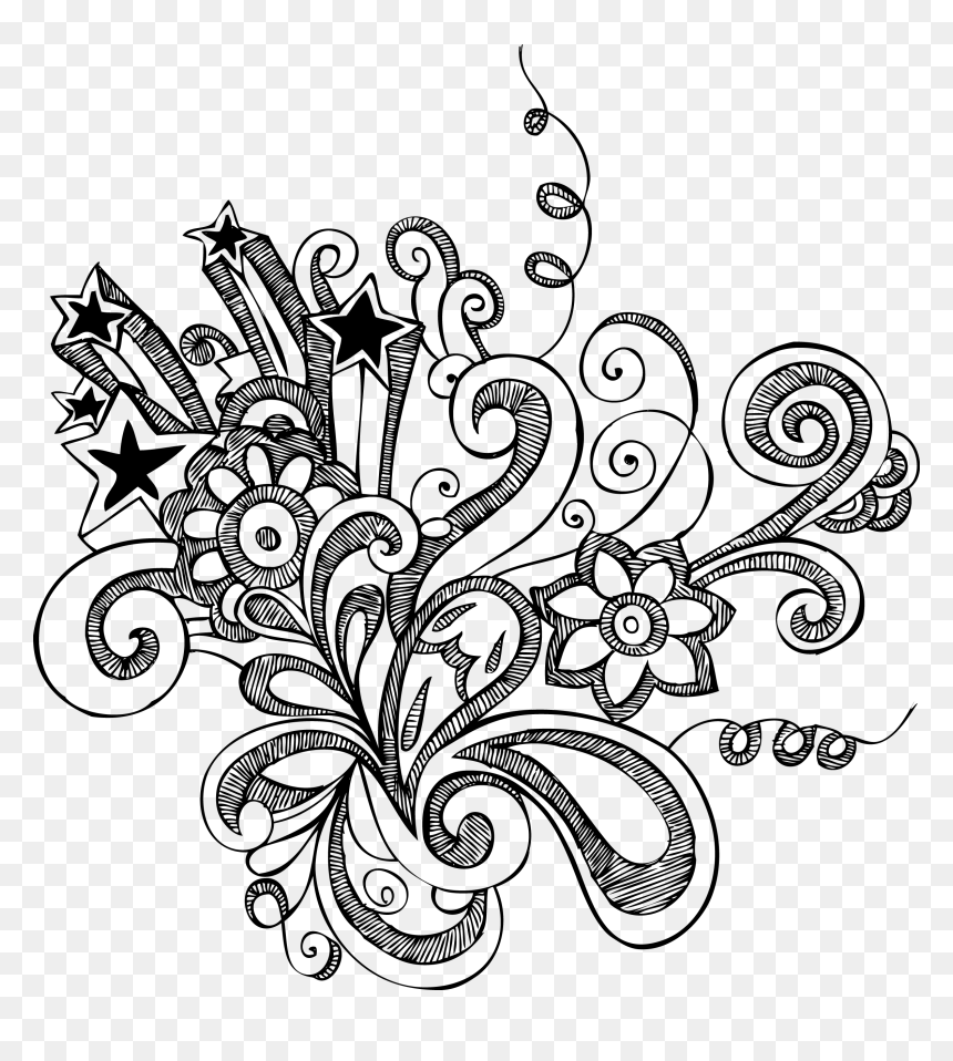 Thumb Image - Doodle Art, HD Png Download - flower doodle png