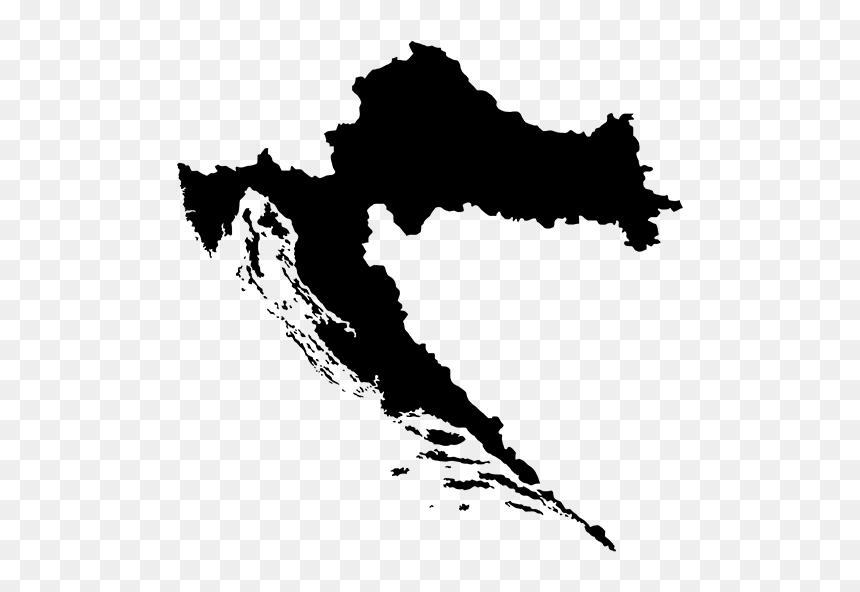 Croatia Map Vector, HD Png Download - population icon png