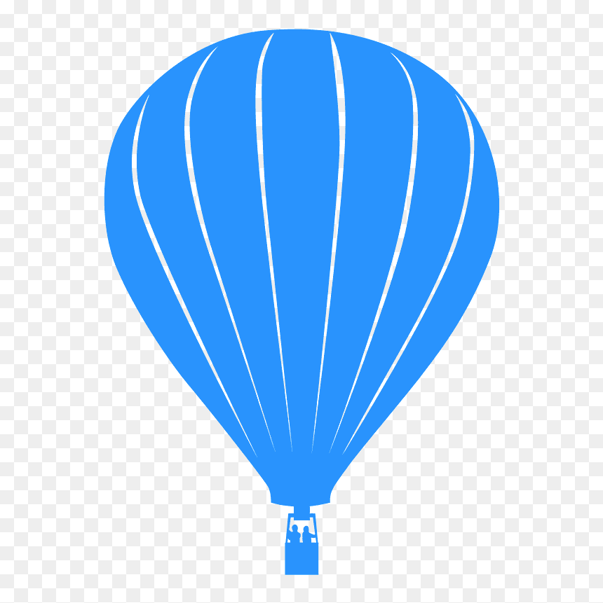 Hot Air Balloon, HD Png Download - airplane silhouette png