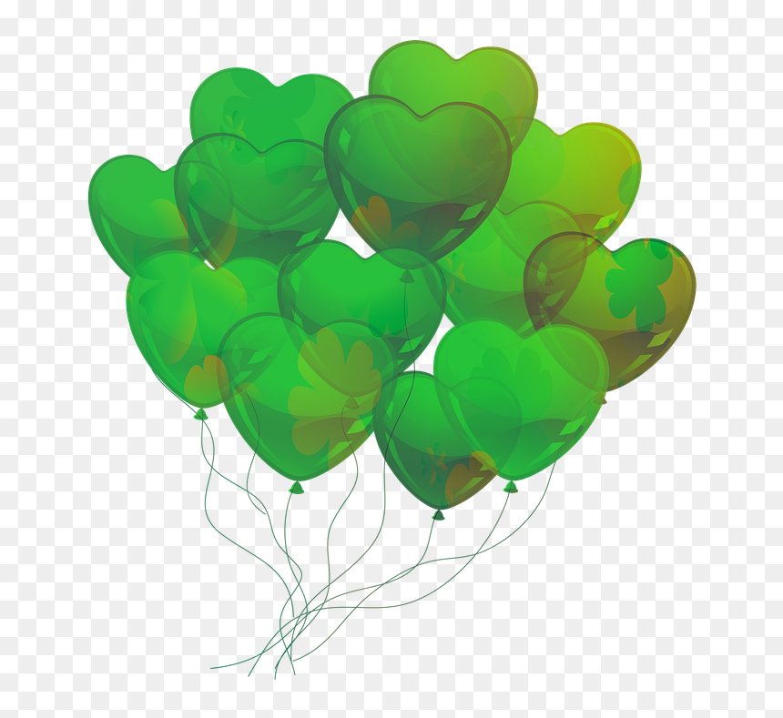 Globos De Cumpleaños Verde Limon, HD Png Download - st patrick day png