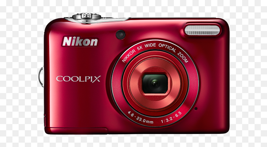 Photo Of Coolpix L32 - Nikon Coolpix L32, HD Png Download - red camera png
