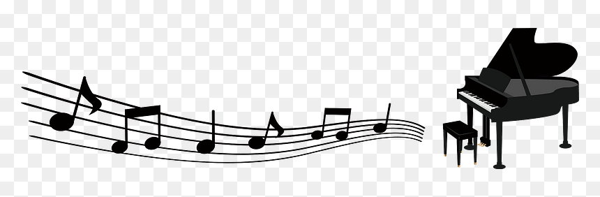 Music Piano Melody Clipart - Piano Melody Clipart, HD Png Download - music silhouette png