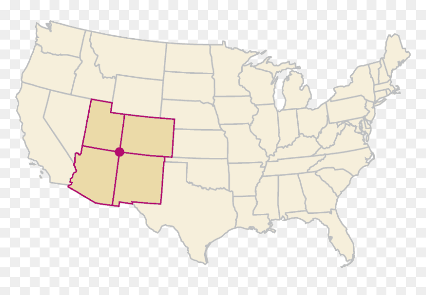 Four Corners States - Natural Law Party America, HD Png Download - photo corners png