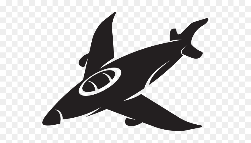 Rocket Aircraft Silhouette - Monoplane, HD Png Download - airplane silhouette png